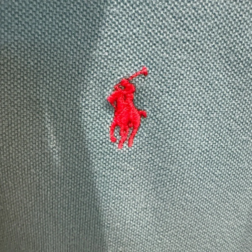 Ralph Lauren Teal Green Polo with Red Pony Logo